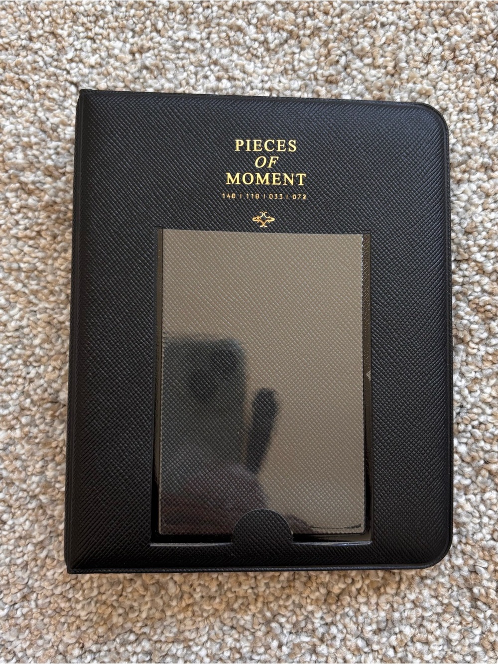 Pieces of Moment Black Faux Leather Photo Album